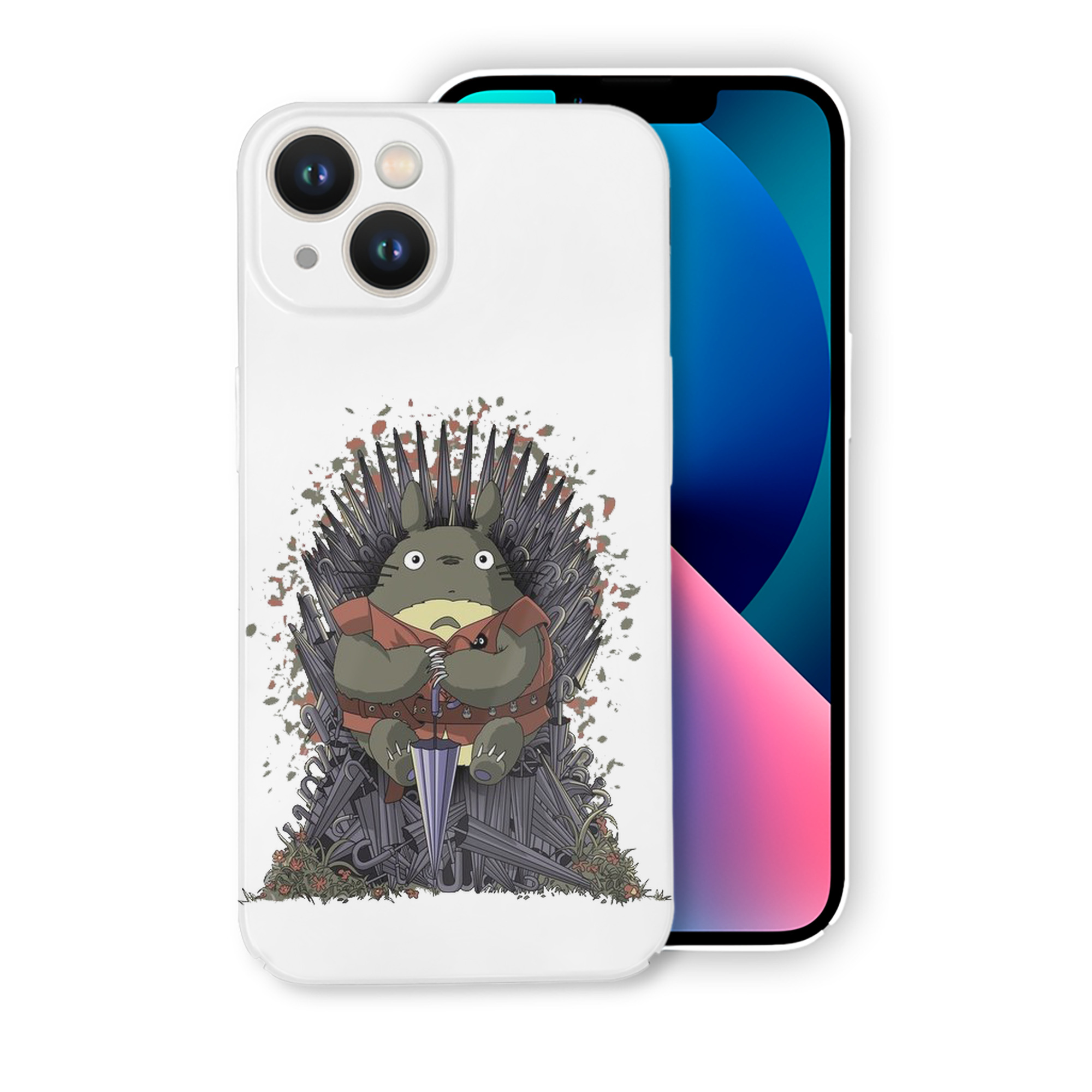 （画像用） となりのトトロ 草壁メイ 草壁サツキ My Neighbor Totoro Satsuki Kusakabe Mei Kusakabe 【iPhone 14シリーズ対応】ハードケース